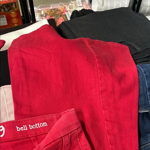 GAP Kids 1969 Vibrant Red Bell Bottom Jeans - Picture 3 of 10